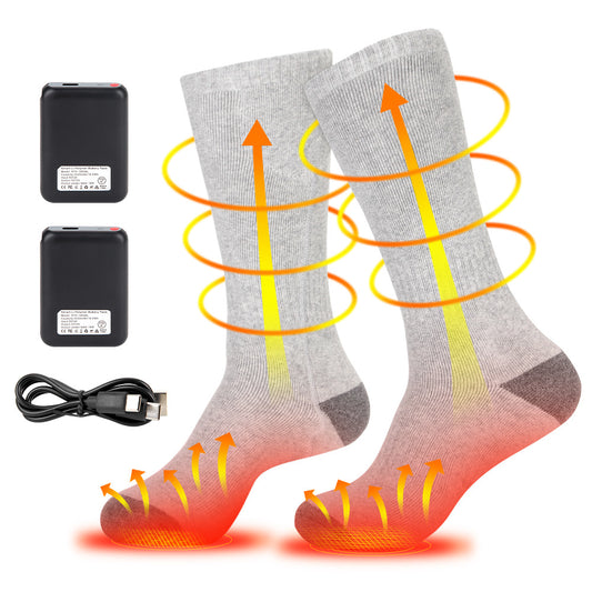 Motorcycle riding in winter heated socks for warmth and foot protection intelligent charging foot heating socks