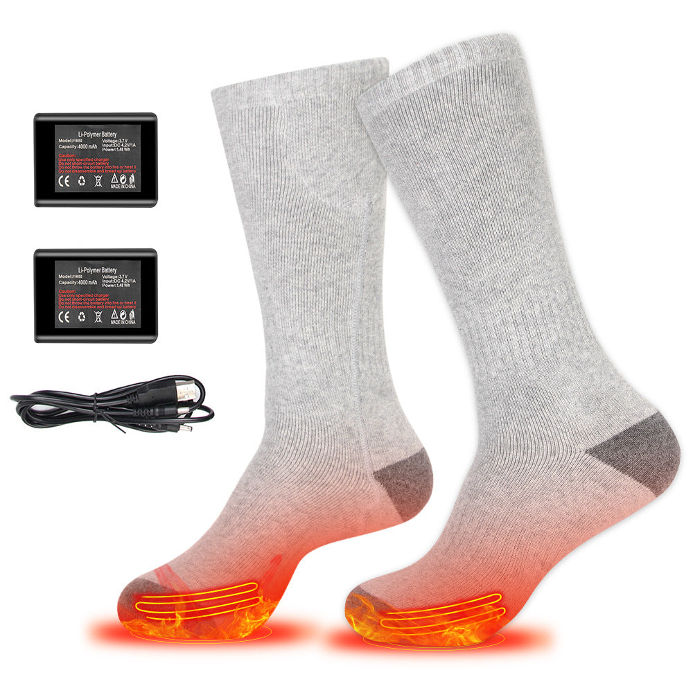 Motorcycle riding in winter heated socks for warmth and foot protection intelligent charging foot heating socks